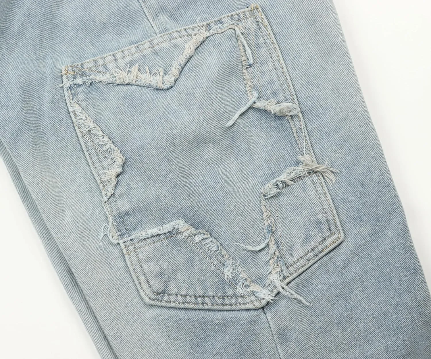 Kisswow Star Jeans Cyber Y2k Cargo Pants Women Star Pants Cute Jeans for Teens