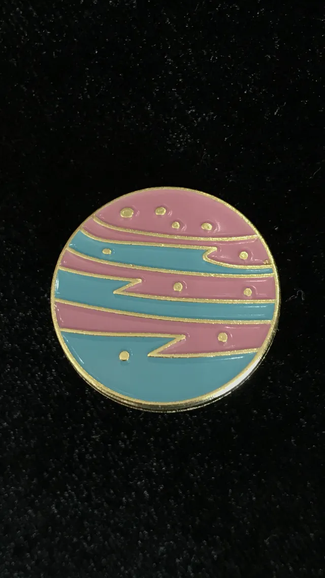 Lapel Pin 6 Piece Set  Retro Space Odyssey  By Alt finery