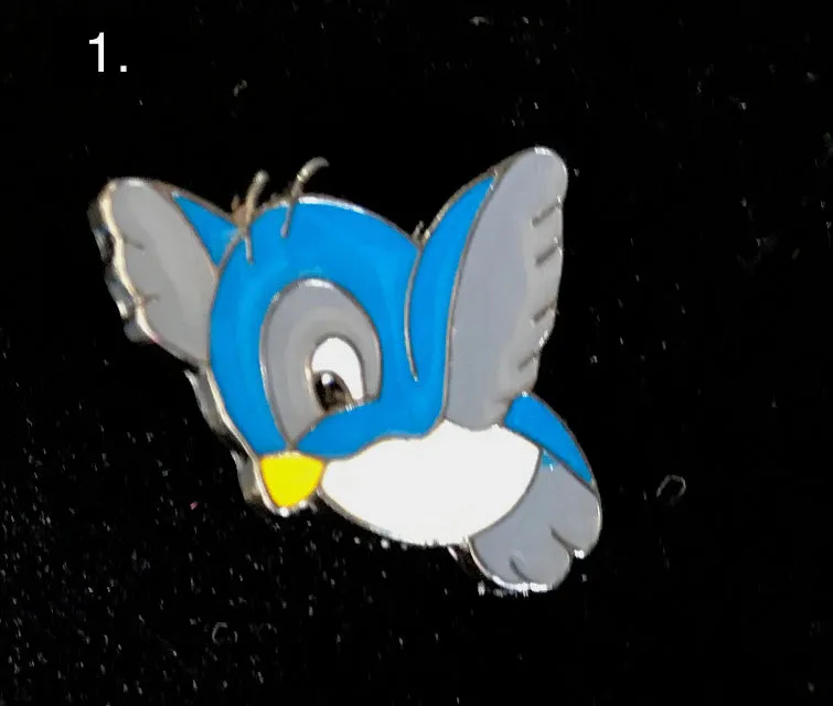 Lapel Pin Set  Blue Birds  By Alt Finery