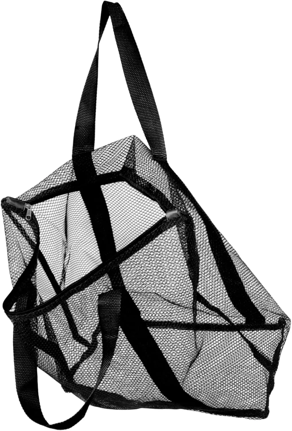 Large Capacity Mesh Beach Bag Foldable Heavy Duty Tote for Travel Shopping Beach Use Comfortable Single Shoulder Design for Vacation Cruise