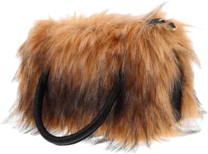 Large Capacity Plush Tote Bag for Women Soft Comfortable Fluffy Shoulder Bag Lightweight Design for Shopping Daily Use Elegant Versatile Handbag for Any Occasion