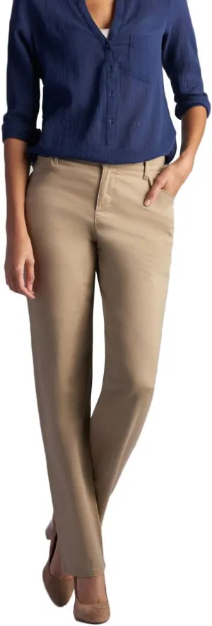 Lee Women's Petite Relaxed Fit All Day Straight Leg Pant