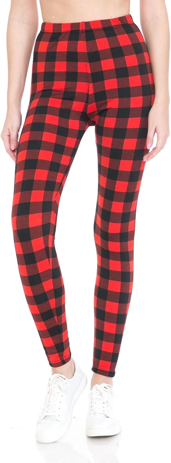 Leggings Depot High Waisted Warm Fleece Lined Leggings Women Tights