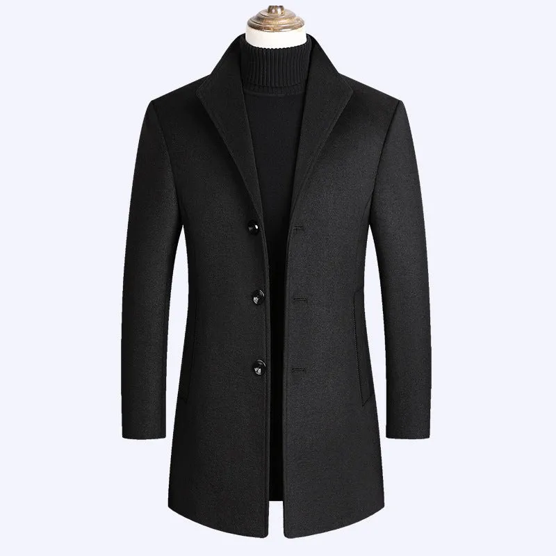 Long woolen coat