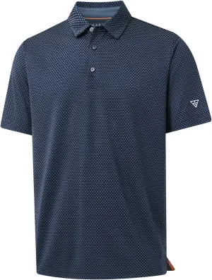 M MAELREG Golf Shirts for Men Moisture Wicking Jacquard Breathable Performance Dry Fit Collared Mens Polo Shirts Short Sleeve