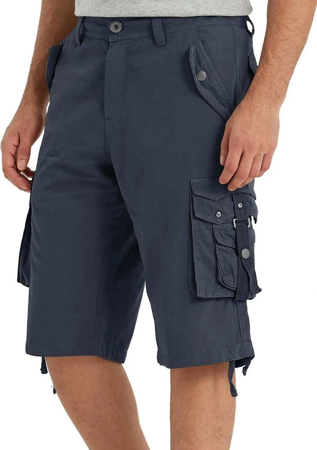 Mens Cargo Shorts Casual Shorts Hiking Shorts Below Knee Relaxed Fit Multi Pockets Running Joggers Outdoor Mens Shorts