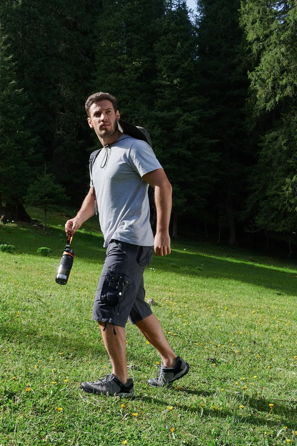 Mens Cargo Shorts Casual Shorts Hiking Shorts Below Knee Relaxed Fit Multi Pockets Running Joggers Outdoor Mens Shorts