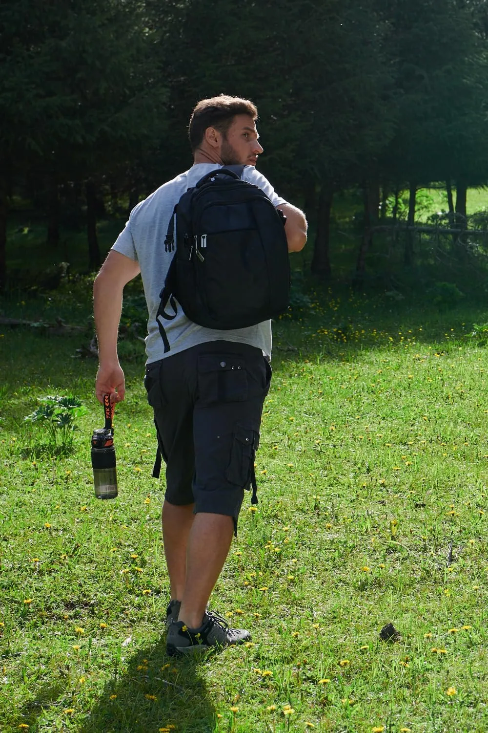 Mens Cargo Shorts Casual Shorts Hiking Shorts Below Knee Relaxed Fit Multi Pockets Running Joggers Outdoor Mens Shorts