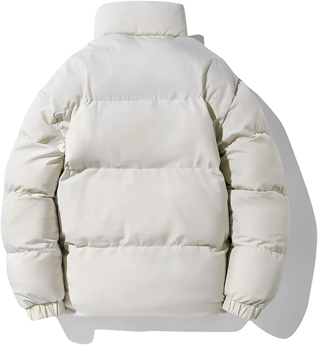 Men's Down Padded Reversible Jacket Thick Cotton Coat Zip Up Comfortable Sportswear Casual Oversize Outfit