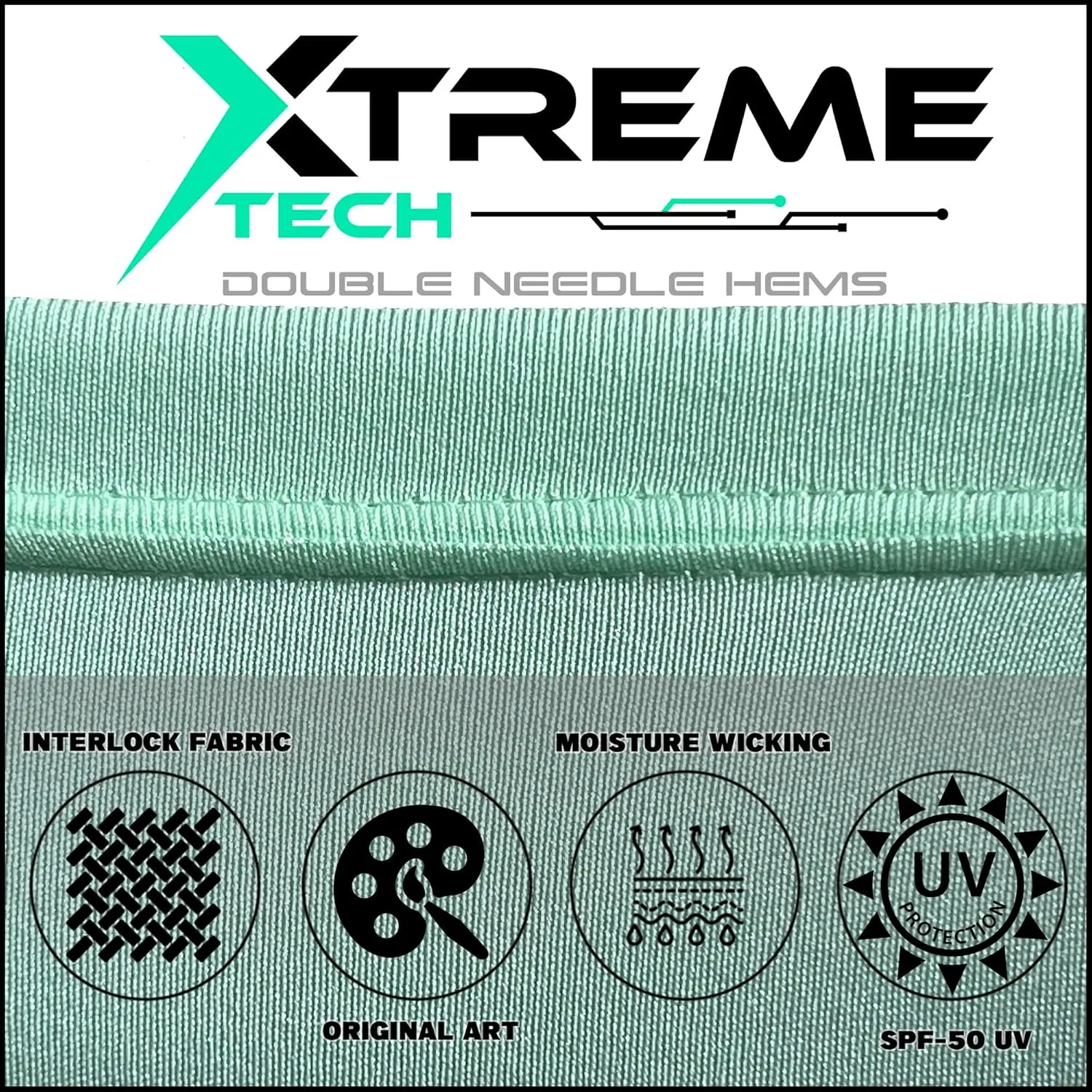 Mens Fishermens Tuna Slam Comfortable Fishing Shirt-UPF 50  Xtreme-Tek Interlocking Fabric, Quick-Dry, Ideal for Anglers