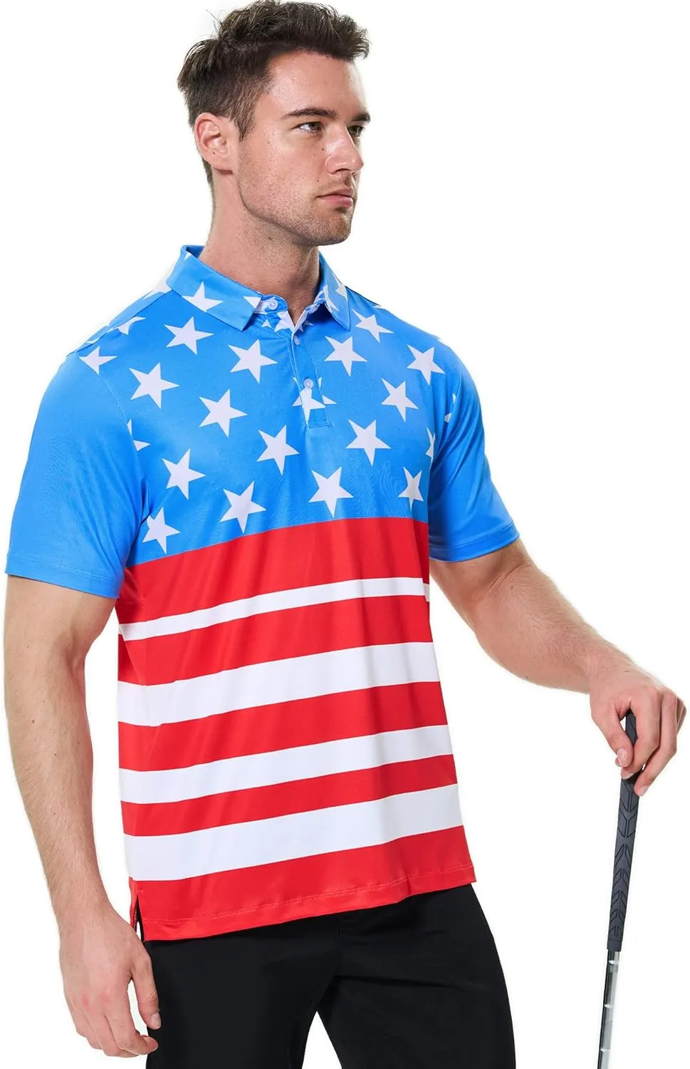 Men's Golf Polo Shirt - Standout Performance Quick-Dry Golf Polo Shirts for Men