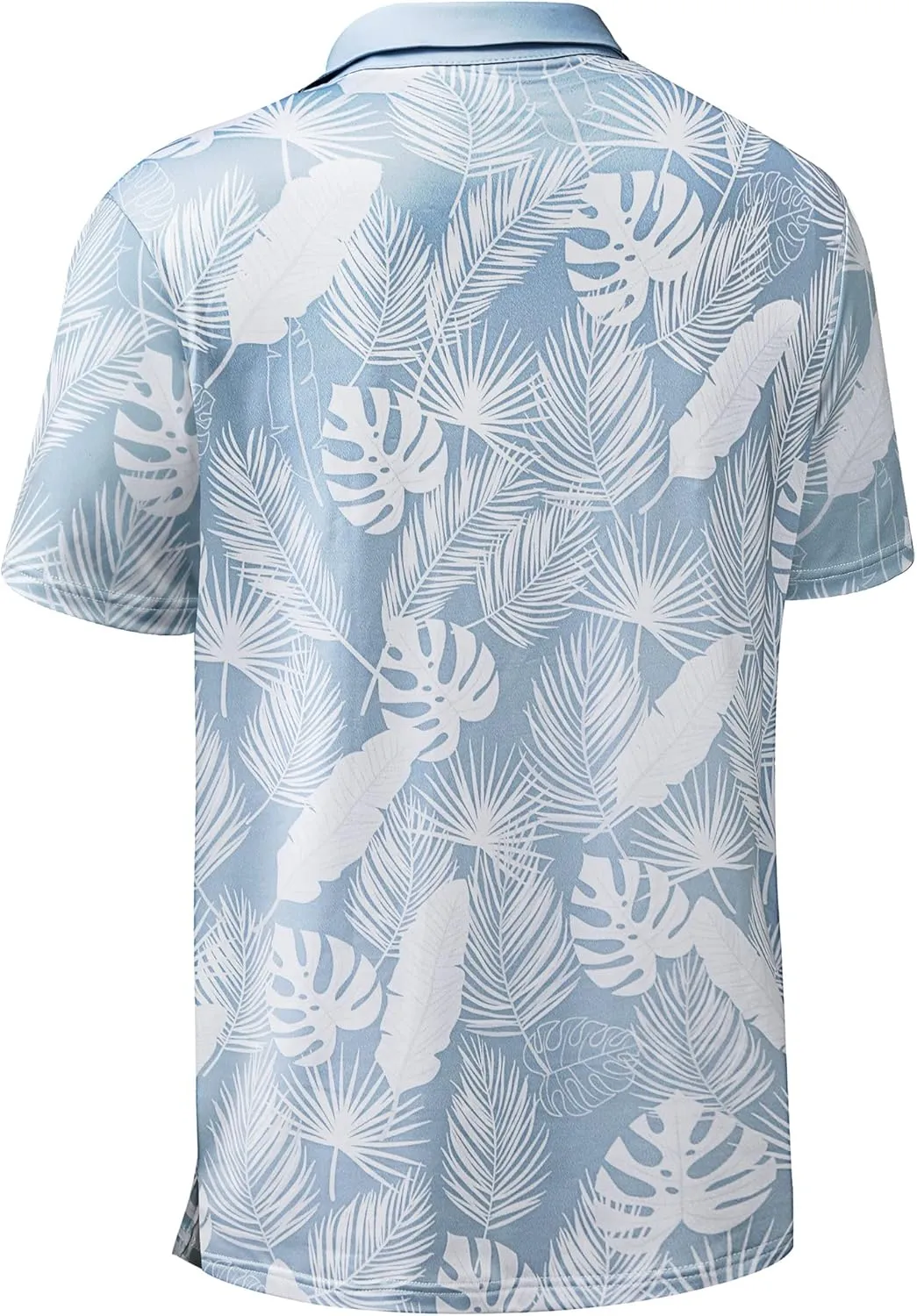 Men's Golf Shirts-Moisture Wicking Dry Fit Performance Recycled Polo Short Sleeve for Bussiness Casual Tennis