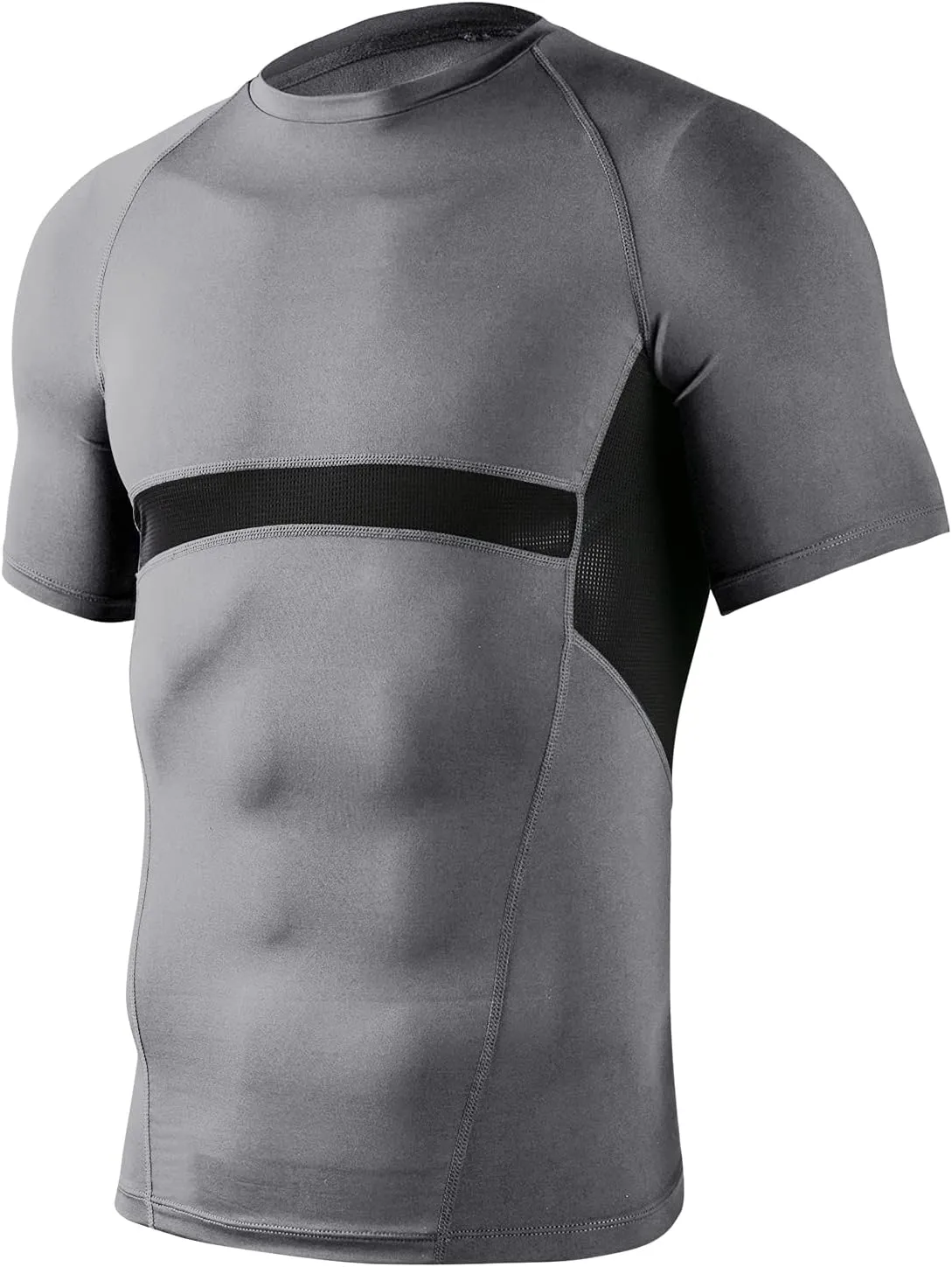 Men's Muscle Fit Tech Tees - Moisture-Wicking, Compression, Breathable Mesh