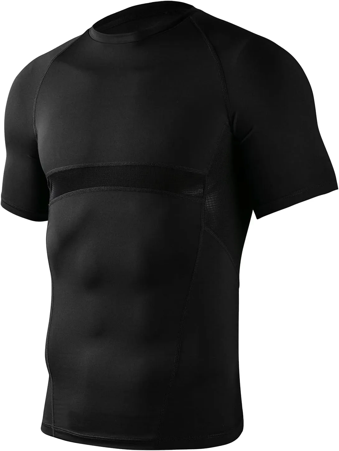 Men's Muscle Fit Tech Tees - Moisture-Wicking, Compression, Breathable Mesh