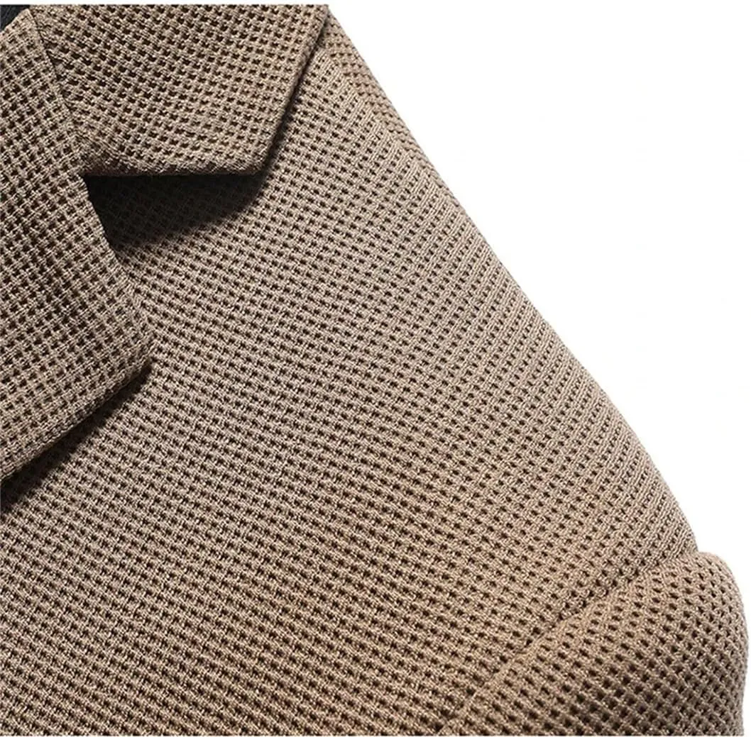 Men's Oversize Blazer Business Casual Long Sleeve Buttons Lapel Sports Suit Jacket