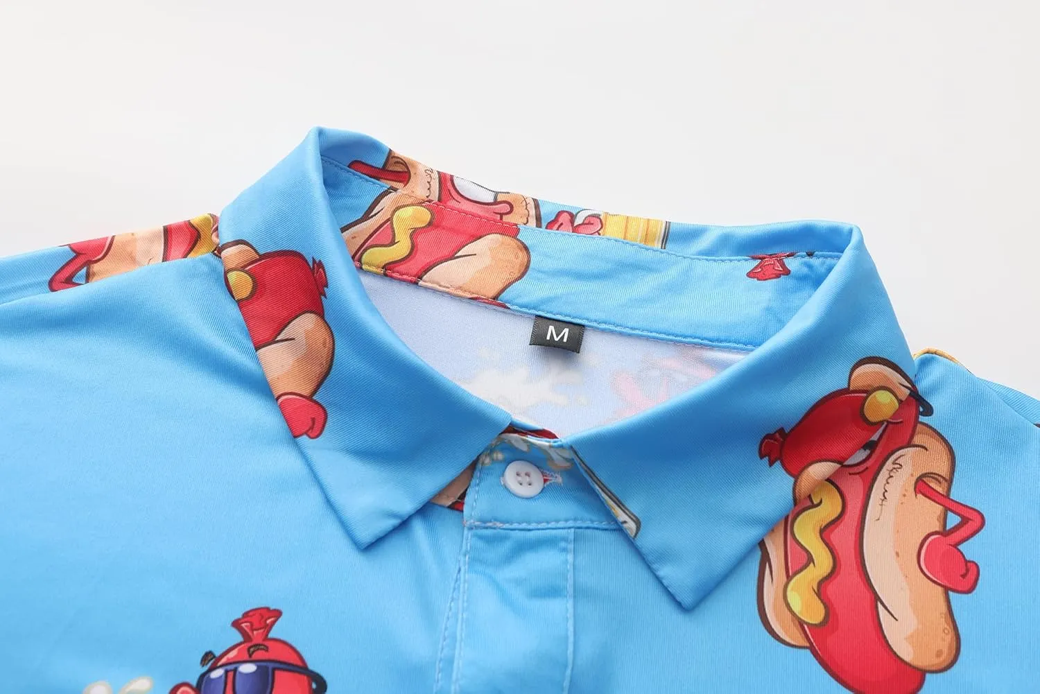 Mens Polo Shirts Funny Golf Shirt for Men Short Sleeve Performance Moisture Wicking Dry Fit Golf Polo Shirts for Men