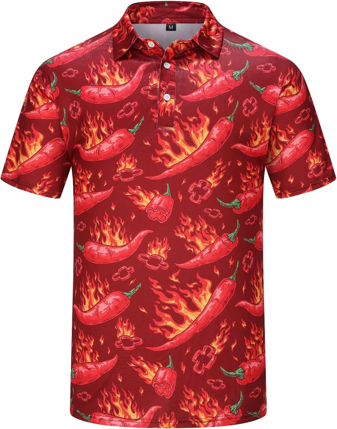 Mens Polo Shirts Funny Golf Shirt for Men Short Sleeve Performance Moisture Wicking Dry Fit Golf Polo Shirts for Men