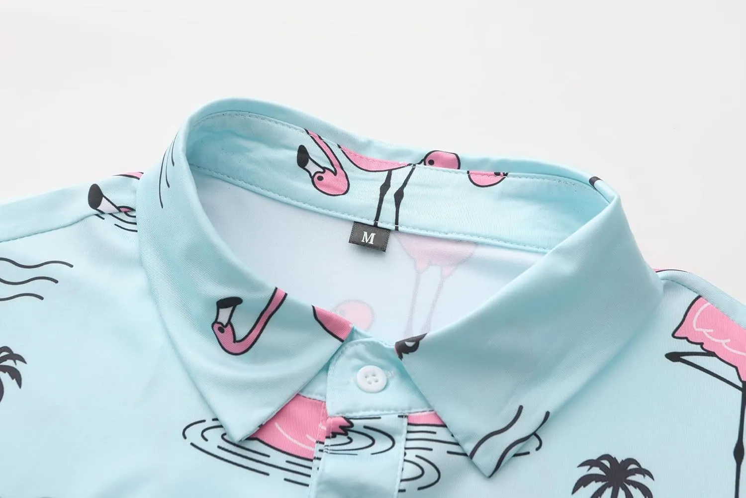 Mens Polo Shirts Funny Golf Shirt for Men Short Sleeve Performance Moisture Wicking Dry Fit Golf Polo Shirts for Men