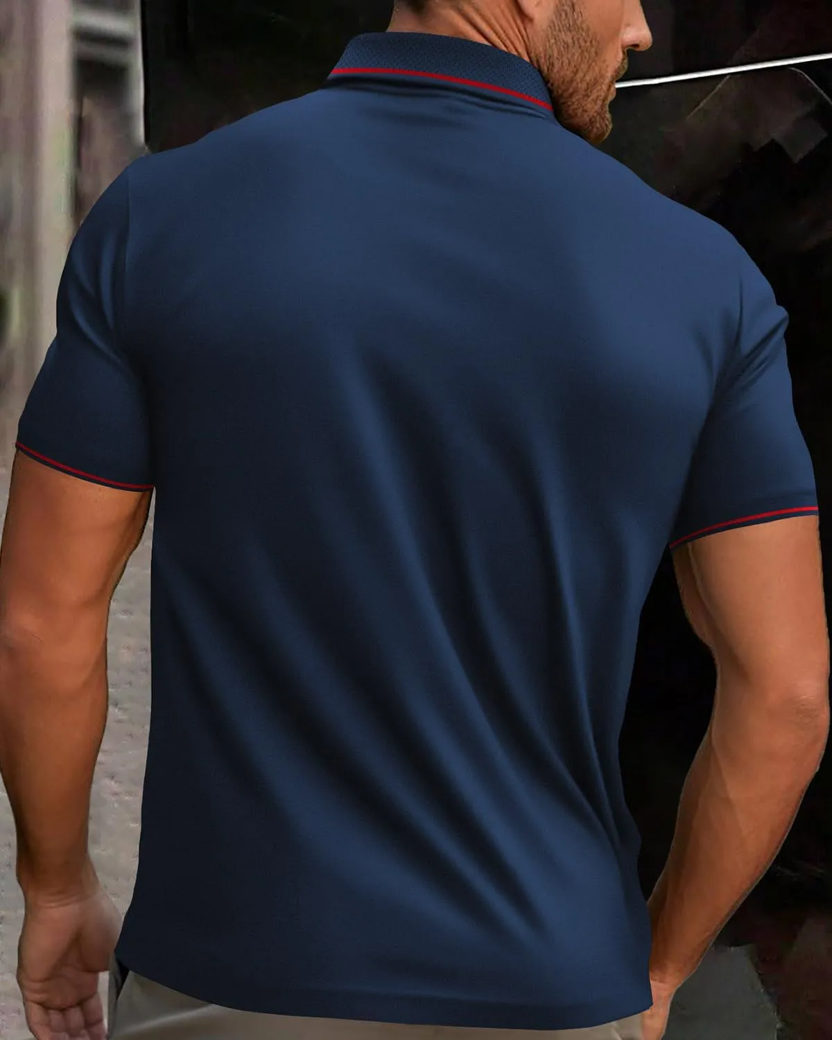 Men's Polo Shirts Quick Dry Moisture Wicking Performance Golf Shirt for Summer Comfort