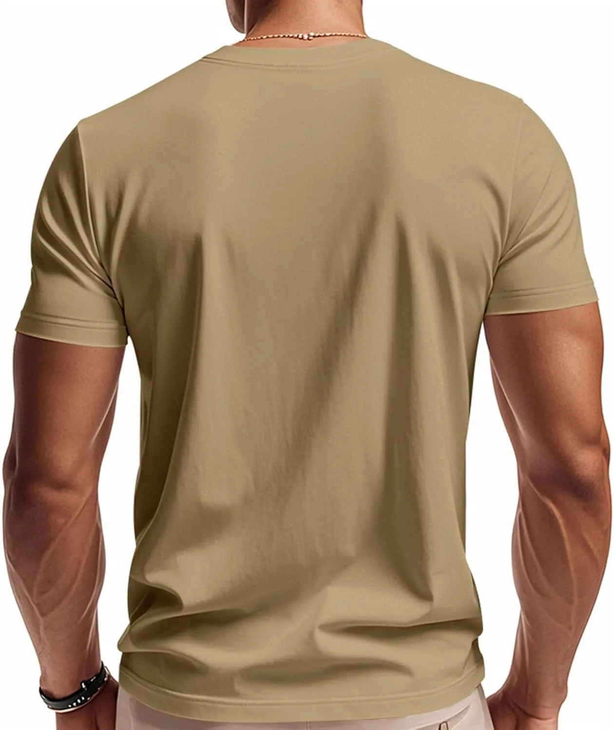 Mens Quick Dry V Neck T-Shirts Gym Workout Sport Breathable Soft Comfy Tees Short Sleeve Running Athletic Casual Top
