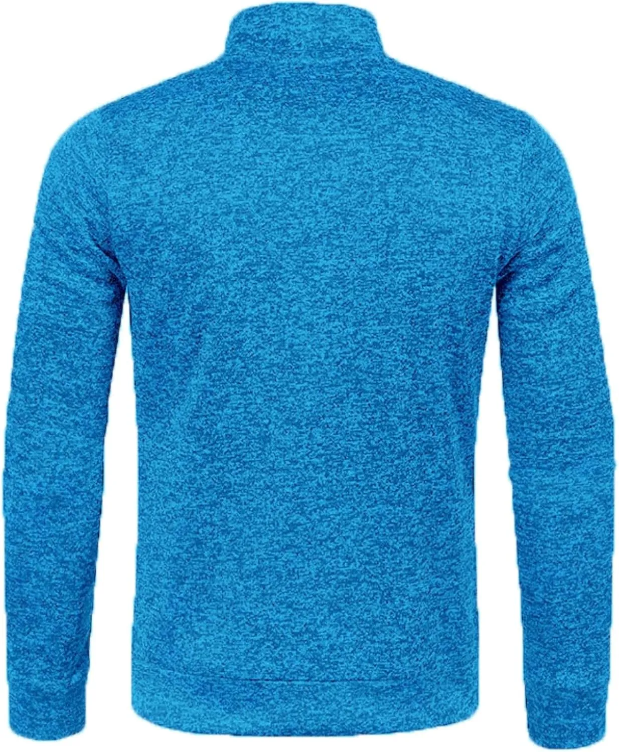 Men's Sweaters Fleece Full Zip Jacket Lightweight Mock Neck Jackets Soft Warm Windproof Casual Coats with Zipper Pockets