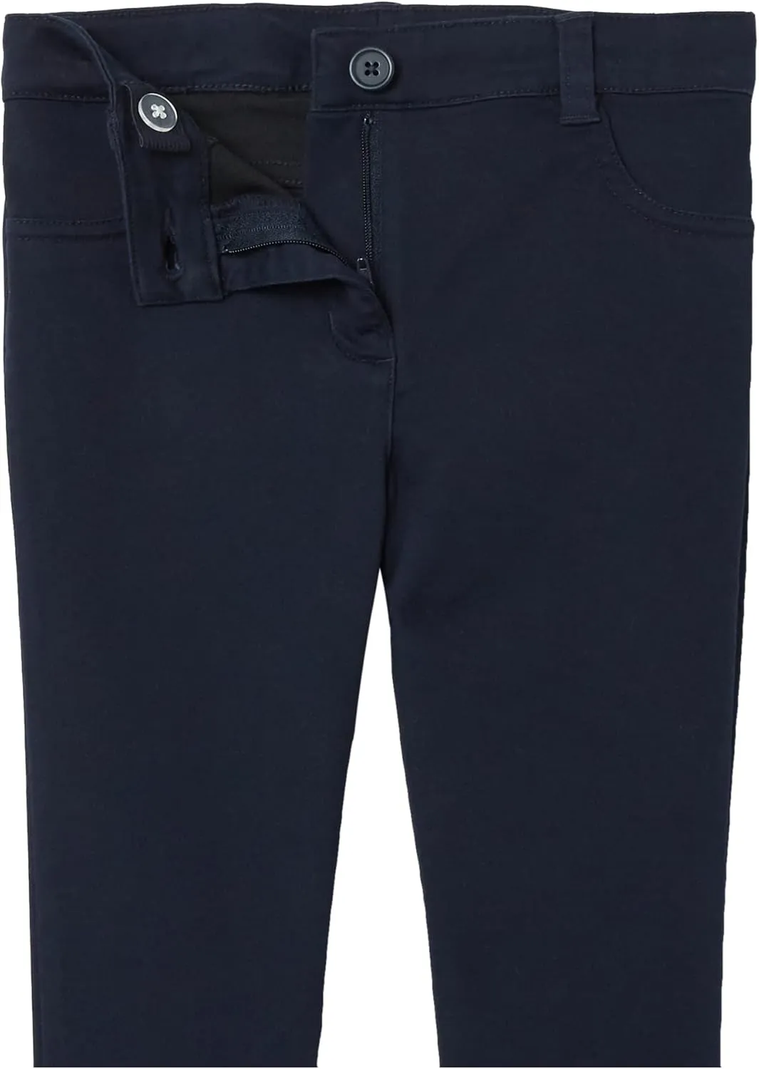 Nautica Girls' Toddler School Uniform Twill Skinny Pants, Comfortable Stretch Material, Wrinkle & Fade Resistant