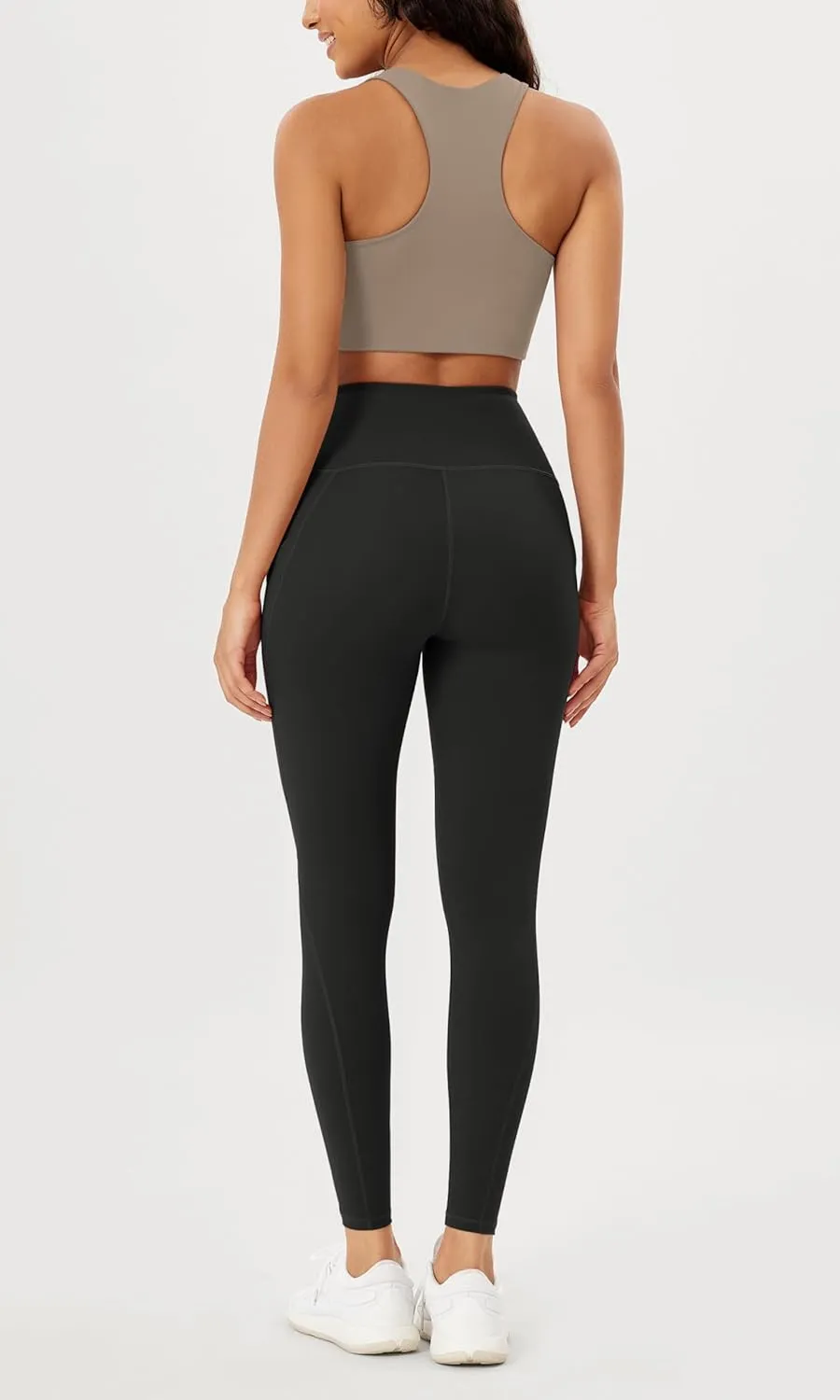 ODODOS ODTHERMAL Women's Fleece Lined Yoga Pants with Pockets - 25" / 28" High Waisted Warm Workout Leggings