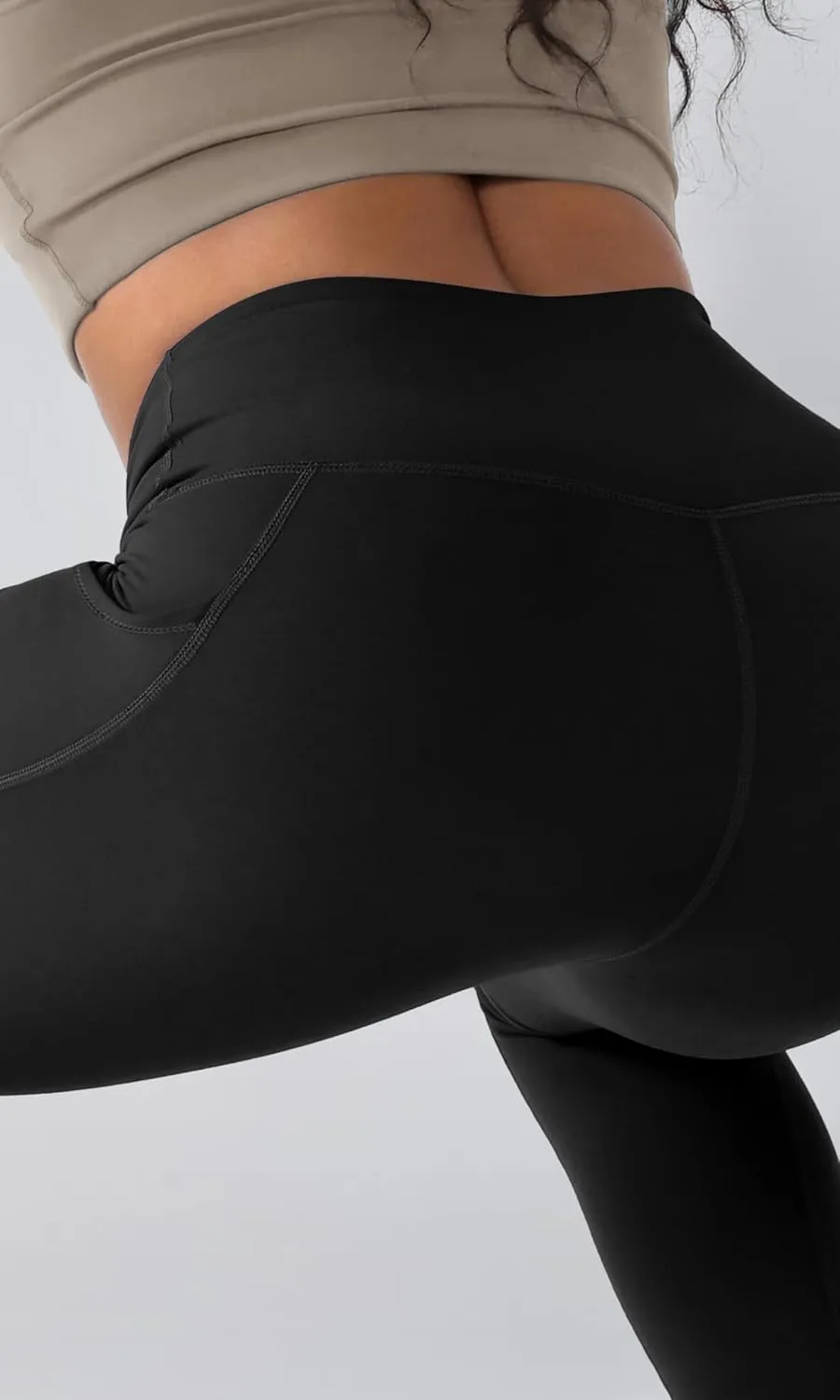 ODODOS ODTHERMAL Women's Fleece Lined Yoga Pants with Pockets - 25" / 28" High Waisted Warm Workout Leggings
