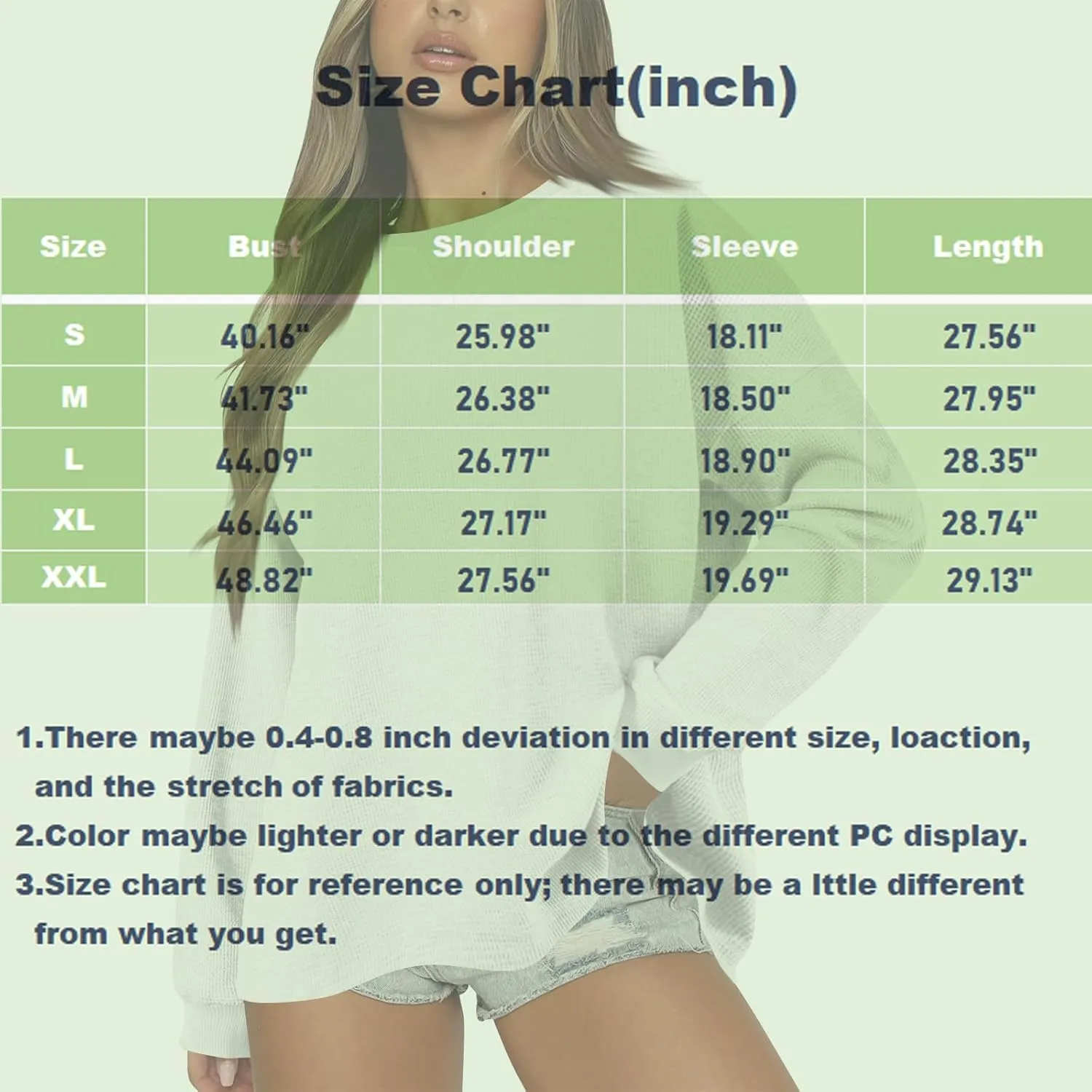 Oversized Sweatshirt for Women Drop Shoulder Crewneck Sweatshirts Casual Color Block Pullovers Waffle Knit Tops