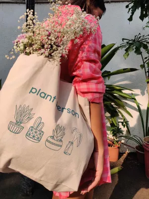 Plant Person Canvas Tote Bag