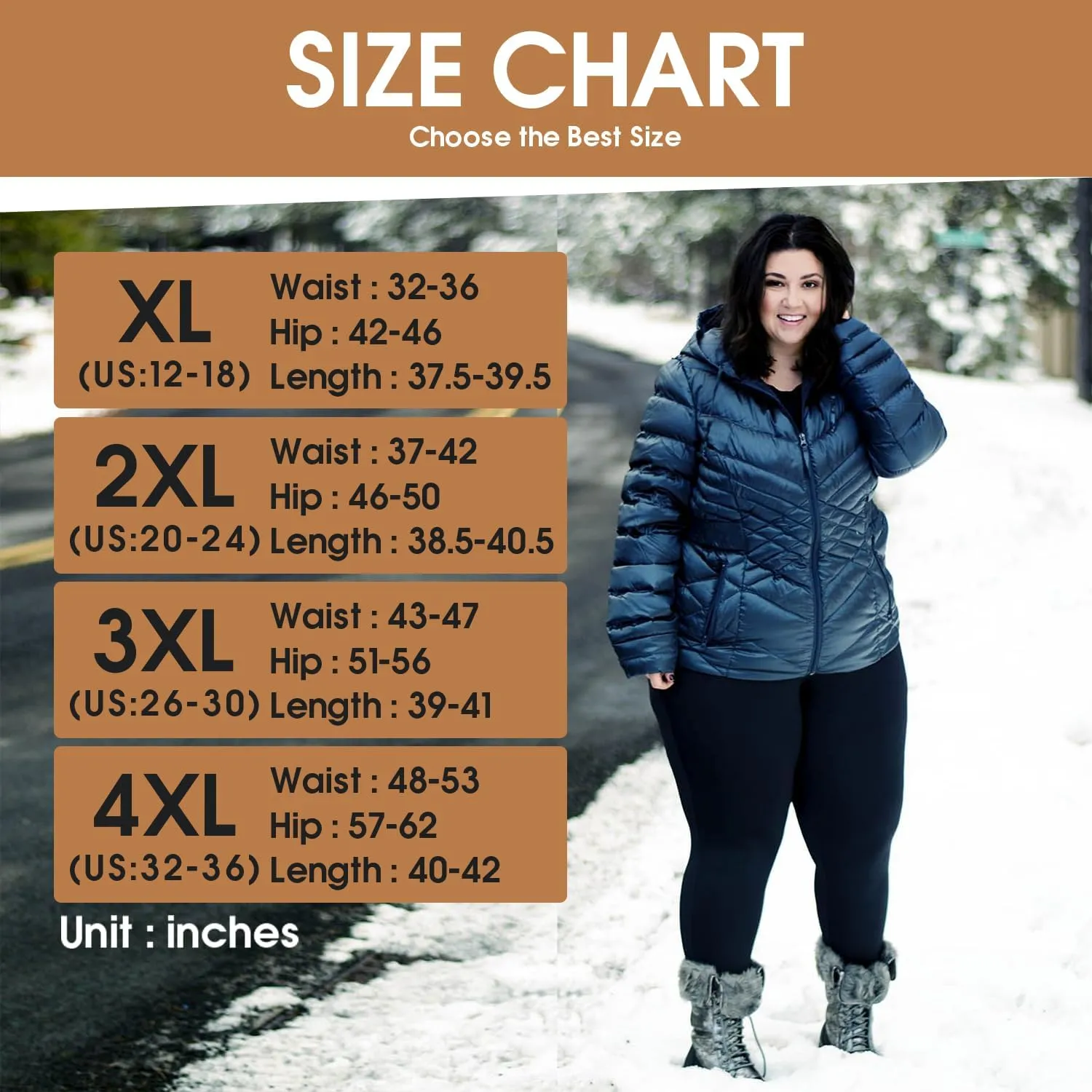 Plus Size Fleece Lined Leggings with Pockets for Women High Waisted Warm Thermal Winter Yoga Pants for Workout