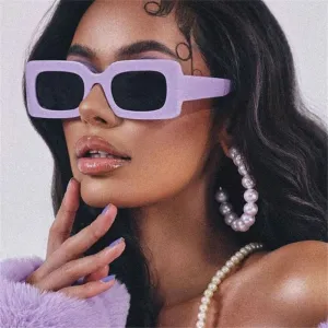 "High Rise" Plastic Frame Sunglasses