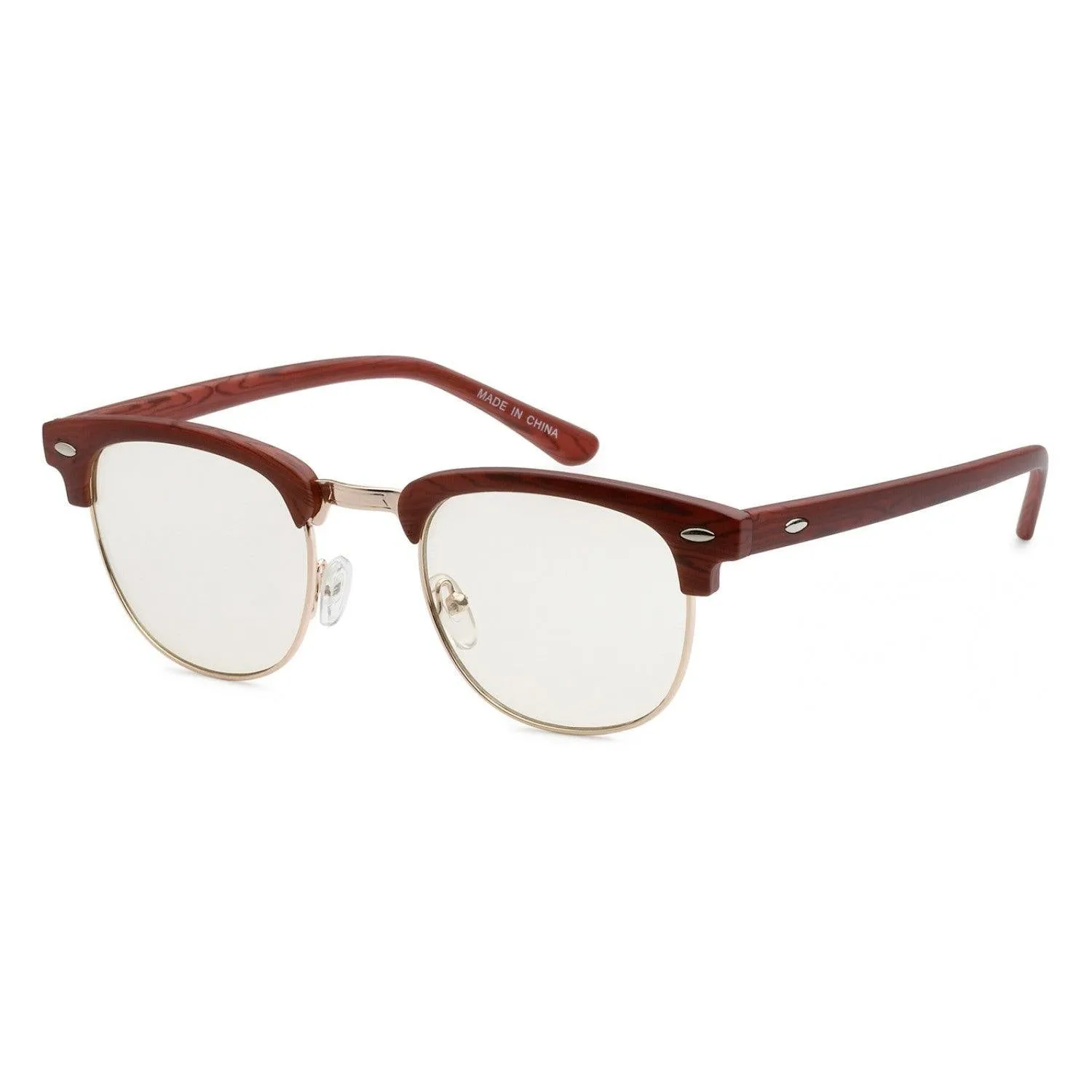 "Hipster" Clear Lens Sunglasses
