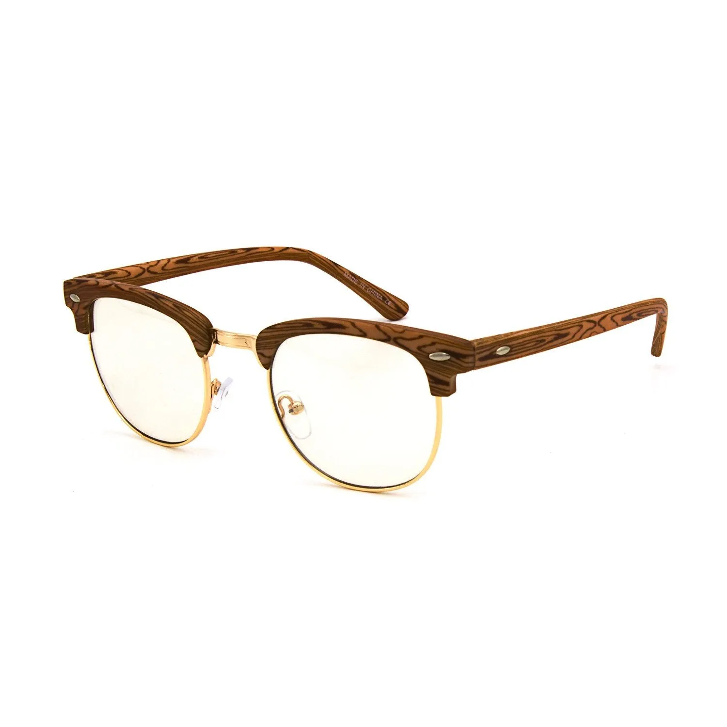 "Hipster" Clear Lens Sunglasses
