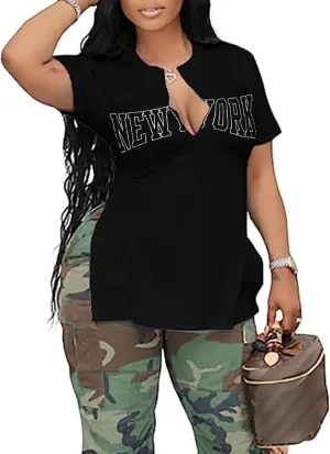 Remidoo Women's Side Slit Shirt Asymmetrical Tops Short Sleeve Tie Dye T Shirt Tees