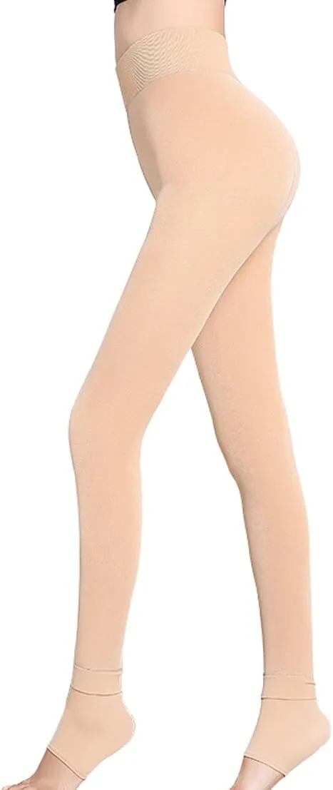 Romastory Winter Warm Leggings Women Elastic Thick Thermal Legging Pants Fleece Lined Tights