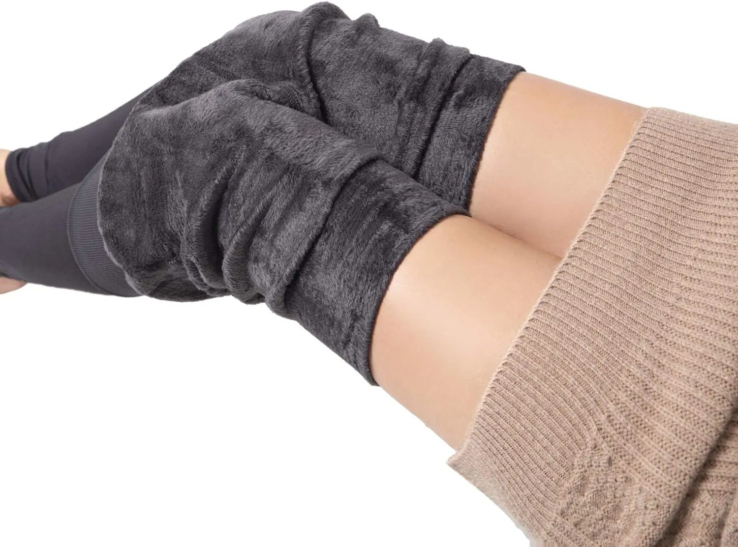 Romastory Winter Warm Leggings Women Elastic Thick Thermal Legging Pants Fleece Lined Tights