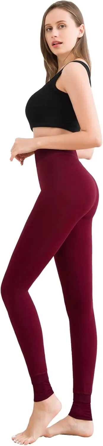 Romastory Winter Warm Leggings Women Elastic Thick Thermal Legging Pants Fleece Lined Tights