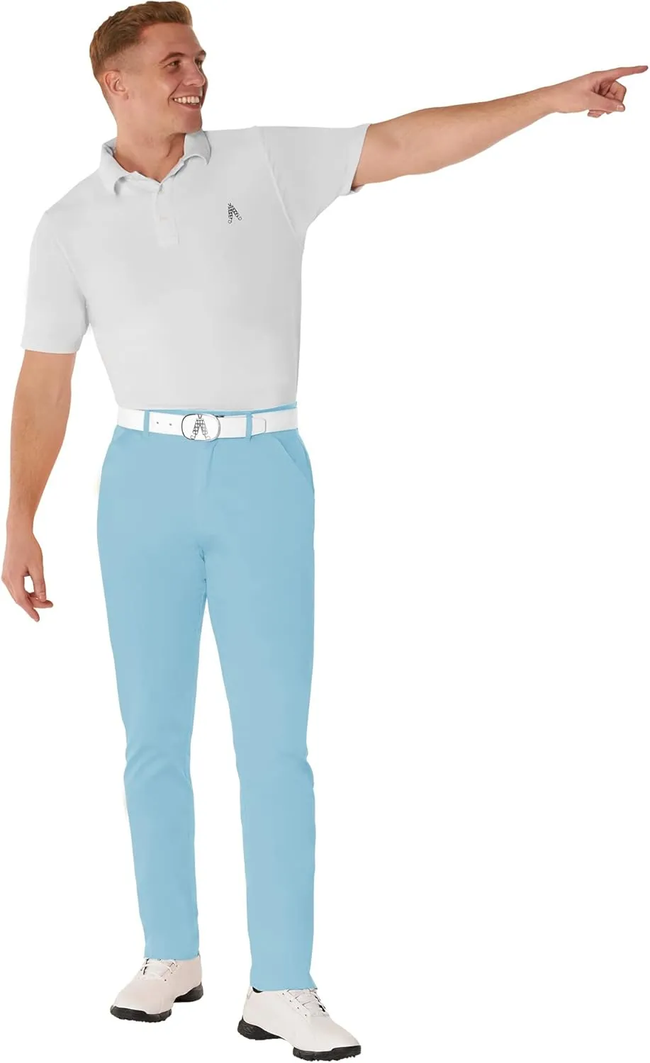 Royal & Awesome Pastel Golf Pants, Stretch Relaxed Fit Bottoms, Crazy Golf Pants for Men's, Funny and Bright Golfing Apparel