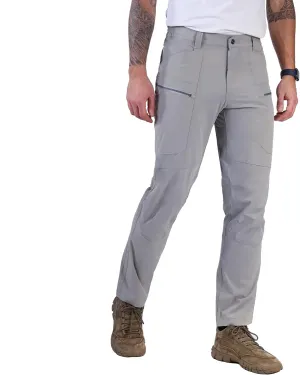 Summer Work Pants for Men Lightweight Stretch Flex Relaxed Fit Water Repellent Construction Cargo Hiking Tactical