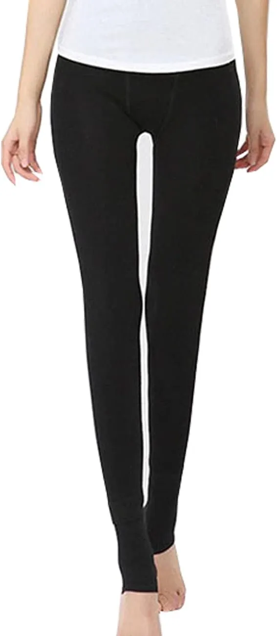 Syydn Women Winter Warm Leggings Elastic Thermal Legging Pants Fleece Lined Thick Tights
