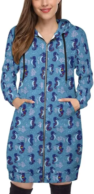 TAIZIYEAH Women's Long Hoodies Casual Zip Up Hoodies Cambodia Flag Sweatshirts Warm Long Coats