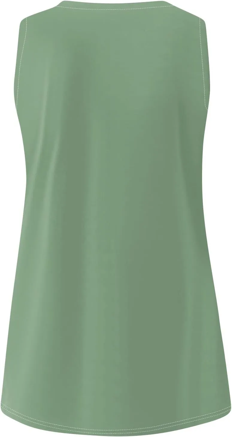 Tank Top Women 2025 Casual Soft Loose Spring Summer V Neck Sleeveless Tee Shirts Basic Trendy Outfits Clothes