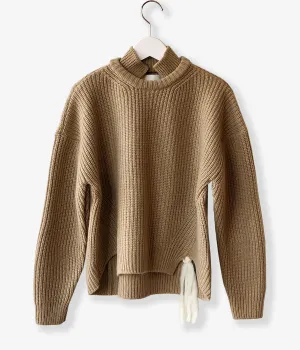 TAN/KARESANSUI WOOLEN PULLOVER(CAMEL)