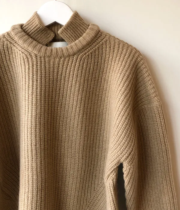 TAN/KARESANSUI WOOLEN PULLOVER(CAMEL)