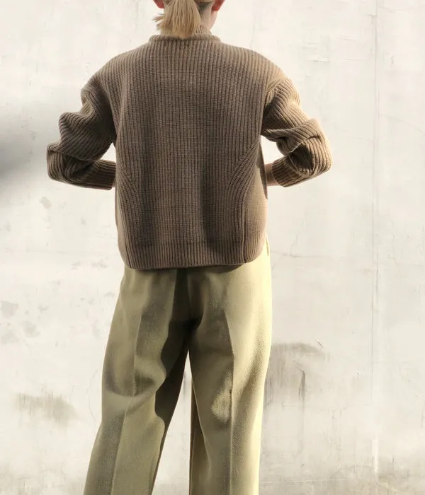 TAN/KARESANSUI WOOLEN PULLOVER(CAMEL)