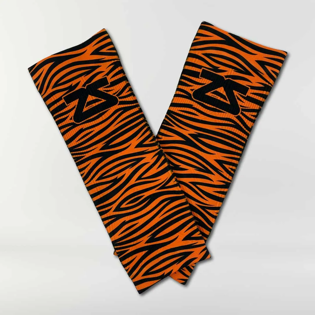 Tiger Print Compression Leg Sleeves