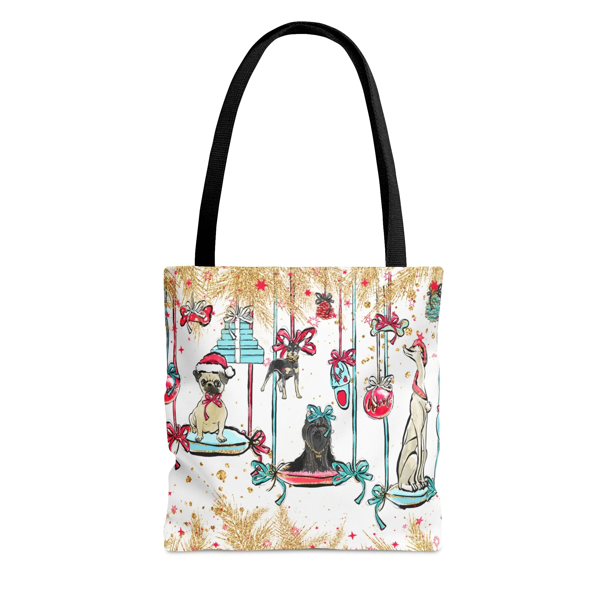 Tote Bag, Doggie Christmas Tote Bag