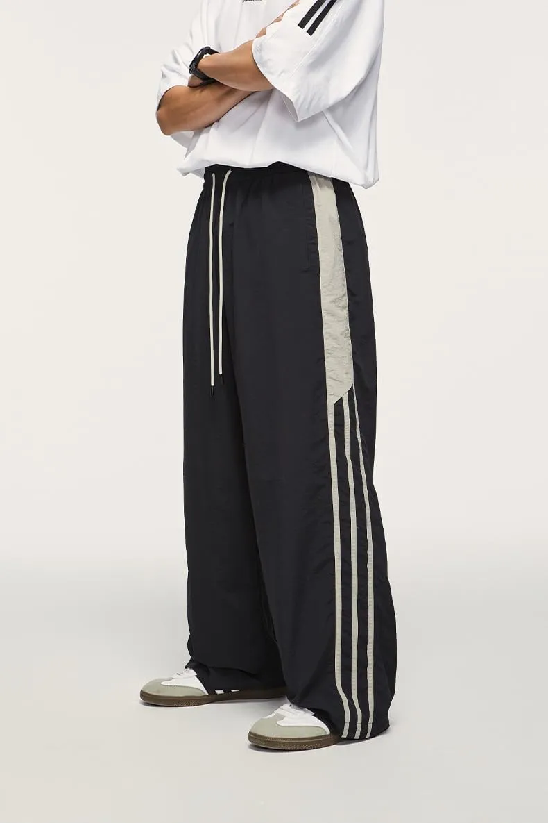 Unisex Y2k Parachute Pants Vintage Baggy Pants Track Pants Y2k Elasitc Waist Relaxed Track Pant for Men and Woman