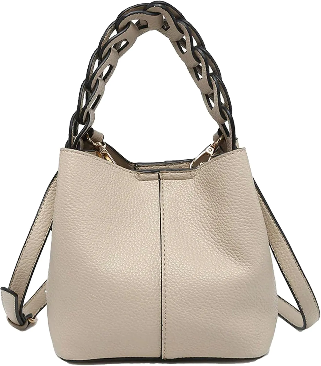 Vegan Leather Bucket Bag by Jen & Co.